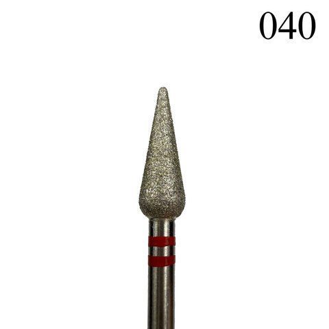 Алмазна фреза Морквина 040 (Червона) CU-008 фото